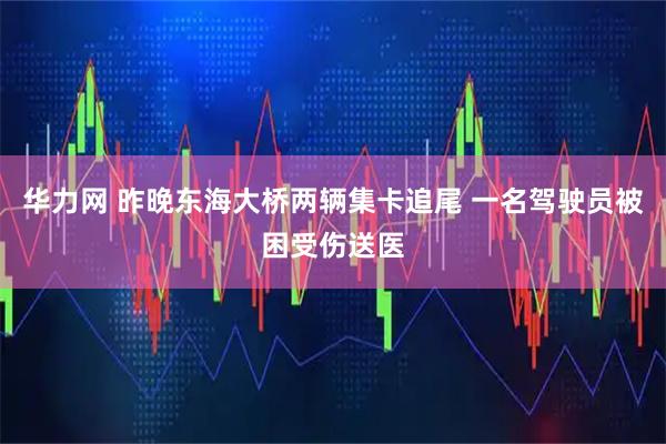华力网 昨晚东海大桥两辆集卡追尾 一名驾驶员被困受伤送医