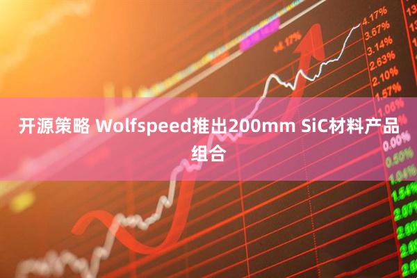 开源策略 Wolfspeed推出200mm SiC材料产品组合